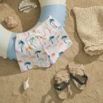 ma&baby 6M-4Y Infant Toddler Kid Baby Boy Swimsuit Animal Shell Coconut Tree Print Shorts Children Beachwear Bathing Suit - Image 5