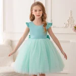 Baby Girls Summer Dresses 2 3 6 8 10Yrs Cute Kids Birthday Princess Dress Children Casual Clothes Sleeveless Girls Layered Dress - Image 22