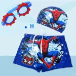 Anime Spiderman Kid Swimwear Pants Cap Set Baby Boy Swimsuit Shorts Cartoon Spiderman kids Swimming Trunks Glasses Gift - Image 9