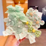 10 Pcs/Set New Baby Girl Cute Colors Flower Hair Bands Ponytail Holder children Soft Scrunchies Rubber Kids Hair Accessories - Image 13