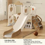 Feiqi Children's Playground Slide Indoor Baby Toys Multifunctional  Plastic Swing and Slide Set Slides for Kids - Image 22