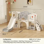 Feiqi Children's Playground Slide Indoor Baby Toys Multifunctional  Plastic Swing and Slide Set Slides for Kids - Image 27