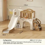 Feiqi Children's Playground Slide Indoor Baby Toys Multifunctional  Plastic Swing and Slide Set Slides for Kids - Image 24