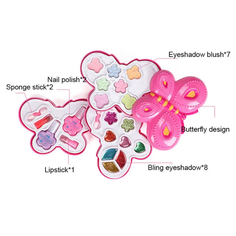 H23701a67272944d7851de33308b4a335w.webp Girl Pretend Play Toy Set Beauty Makeup Cosmetic Bag Handbag Kids Party Toy Makeup Gift Set for 3 4 5 6 7 8 Years Old Girls - Image 7