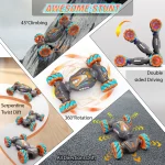 Gesture Sensing RC Stunt Car 4WD Hand Controlled RC ON-Off-Road Twist Control with Light & Music for Boys Girls Toys Age 6-8-12 - Image 4