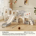 Feiqi Children's Playground Slide Indoor Baby Toys Multifunctional  Plastic Swing and Slide Set Slides for Kids - Image 33