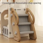 Feiqi Children's Playground Slide Indoor Baby Toys Multifunctional  Plastic Swing and Slide Set Slides for Kids - Image 3