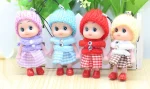 5 Pcs Kids Mini Doll Toys for Girls 8 Cm Cute Soft Plush Skirt Dolls Mobile Phone Pendant Bag Decoration Random Color - Image 4