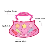 Girl Pretend Play Toy Set Beauty Makeup Cosmetic Bag Handbag Kids Party Toy Makeup Gift Set for 3 4 5 6 7 8 Years Old Girls - Image 9