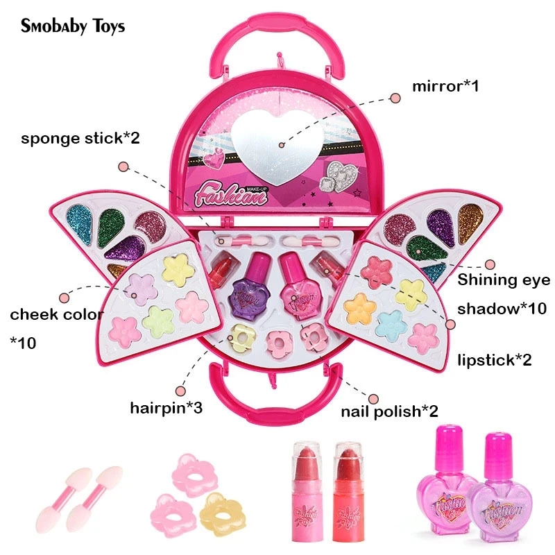 H64ec3747e50c4586addd8d7ca3366895L.webp Girl Pretend Play Toy Set Beauty Makeup Cosmetic Bag Handbag Kids Party Toy Makeup Gift Set for 3 4 5 6 7 8 Years Old Girls - Image 12