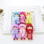 5 Pcs Kids Mini Doll Toys for Girls 8 Cm Cute Soft Plush Skirt Dolls Mobile Phone Pendant Bag Decoration Random Color - Image 6