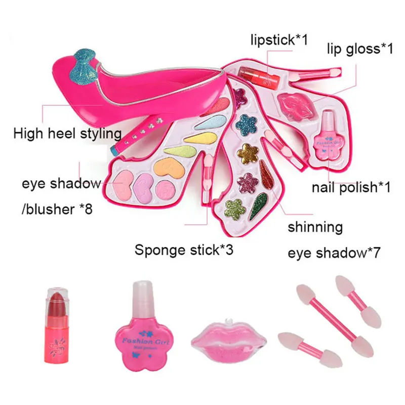 H9bb04fca2d26487fbe207018b61cf2284.webp Girl Pretend Play Toy Set Beauty Makeup Cosmetic Bag Handbag Kids Party Toy Makeup Gift Set for 3 4 5 6 7 8 Years Old Girls - Image 5