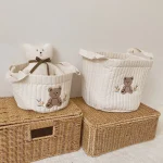 Transparent Bear Storage Bag Cotton Storage Organizers for Clothes Blanket Baby Toys Travel Breast Milk Storage