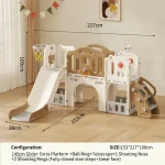 Feiqi Children's Playground Slide Indoor Baby Toys Multifunctional  Plastic Swing and Slide Set Slides for Kids - Image 28
