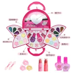 Girl Pretend Play Toy Set Beauty Makeup Cosmetic Bag Handbag Kids Party Toy Makeup Gift Set for 3 4 5 6 7 8 Years Old Girls - Image 2