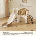 Feiqi Children's Playground Slide Indoor Baby Toys Multifunctional  Plastic Swing and Slide Set Slides for Kids - Image 26