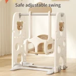 Feiqi Children's Playground Slide Indoor Baby Toys Multifunctional  Plastic Swing and Slide Set Slides for Kids - Image 2
