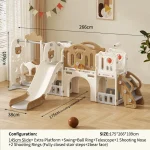 Feiqi Children's Playground Slide Indoor Baby Toys Multifunctional  Plastic Swing and Slide Set Slides for Kids - Image 32