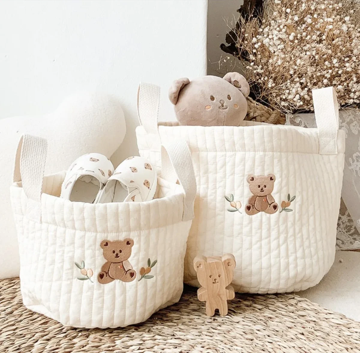 Transparent Bear Storage Bag Cotton Storage Organizers for Clothes Blanket Baby Toys Travel Breast Milk Storage - Image 4