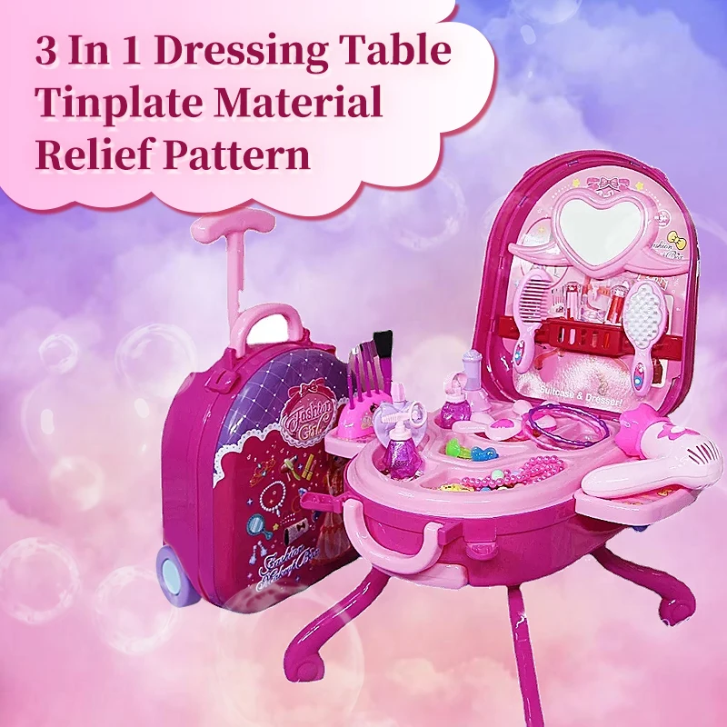 S0b2f5340ff4e4b67863cd3929af1d41d8.webp Play House Set Children's Dressing Table Toys For Girls From 6 to 10 Years Makeup Set For Girl Children's Nove Toy Birthday Gift - Image 1