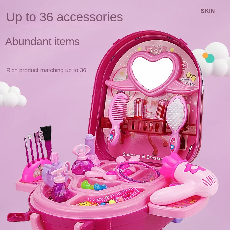 S15607e38494e4d86b9293c12e08817b86.webp Play House Set Children's Dressing Table Toys For Girls From 6 to 10 Years Makeup Set For Girl Children's Nove Toy Birthday Gift - Image 4