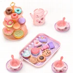 Toy Tea Set for Little Girls.Tea Party Set Toys for Kids Girls Pretend Play Snack Toy.Toddler Afternoon Tea Sets Toys - Image 4