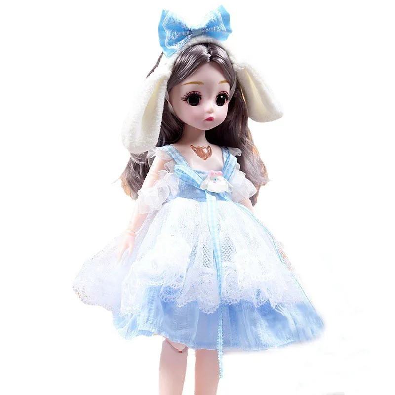 S2be59a4c66c14a9892a0dde0625a019bi.webp 30cm New 1/6 Girl Princess Doll Set 23 Joints Movable 30cm Bjd Doll with Clothes Princess Dress Dolls Girls Birthday Gift Toys - Image 6