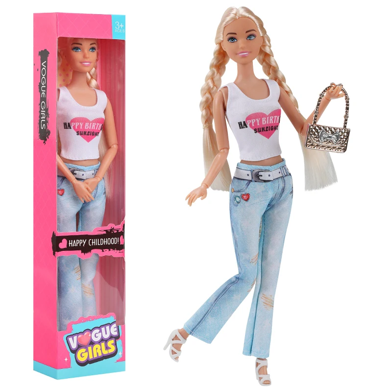 S3cb0d172d67b42da81bbb381e029d305T.webp 30cm Barbies Fashionable And Trendy Cross Dressing Girls Doll Toy  1/6 Barbis  Full Set With Clothes for Education Birthday Gift - Image 6