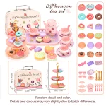 Toy Tea Set for Little Girls.Tea Party Set Toys for Kids Girls Pretend Play Snack Toy.Toddler Afternoon Tea Sets Toys - Image 7
