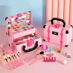 Children Makeup Cosmetics Playing Box Princess Makeup Girl Toy Play Set Lipstick Eye Shadow Safety Nontoxic Kids Toys for Girls