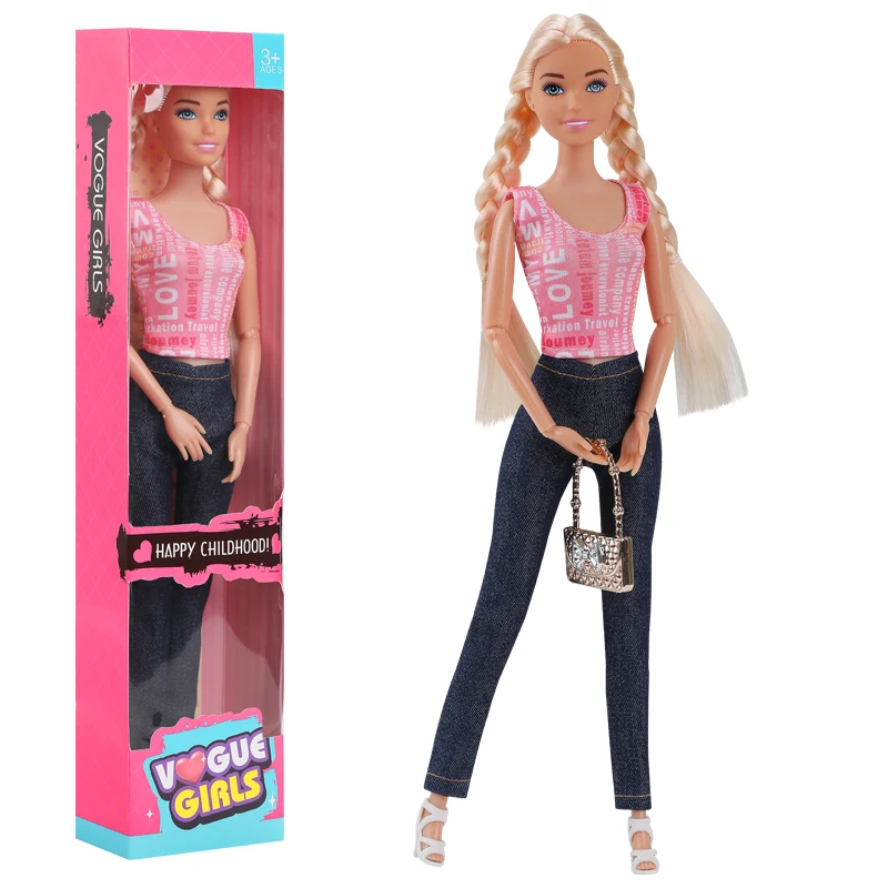 S493ed6c5f9d6465383c6545a36ee9dec6.webp 30cm Barbies Fashionable And Trendy Cross Dressing Girls Doll Toy  1/6 Barbis  Full Set With Clothes for Education Birthday Gift - Image 7