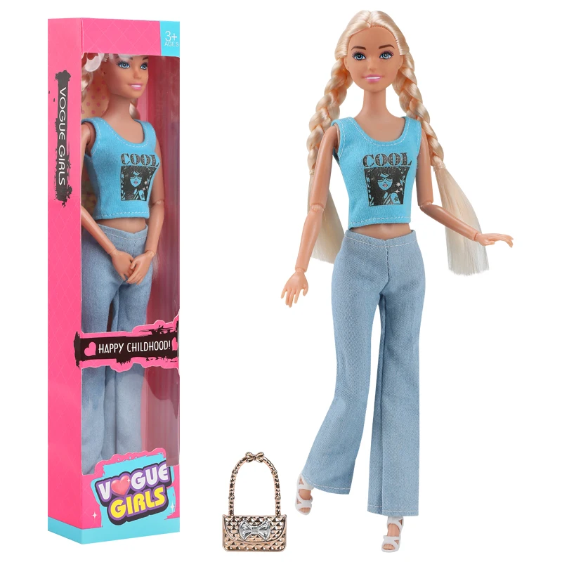 S7efa8895856b45169c3c79a60dbeb1efz.webp 30cm Barbies Fashionable And Trendy Cross Dressing Girls Doll Toy  1/6 Barbis  Full Set With Clothes for Education Birthday Gift - Image 5
