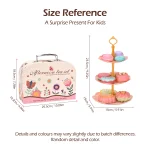 Toy Tea Set for Little Girls.Tea Party Set Toys for Kids Girls Pretend Play Snack Toy.Toddler Afternoon Tea Sets Toys - Image 2