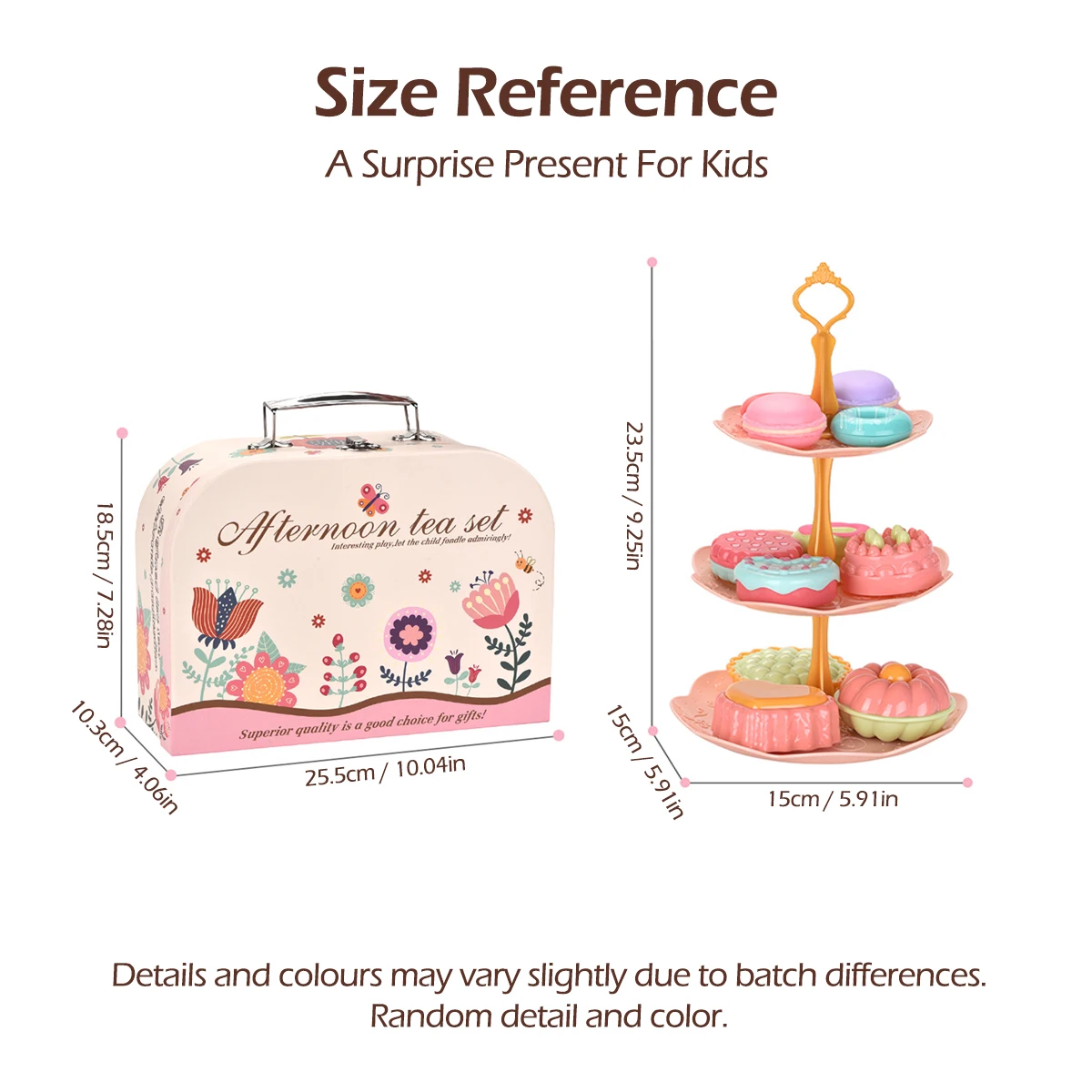 S98df06eb214c42d580a7a40304468d7fN.webp Toy Tea Set for Little Girls.Tea Party Set Toys for Kids Girls Pretend Play Snack Toy.Toddler Afternoon Tea Sets Toys - Image 2