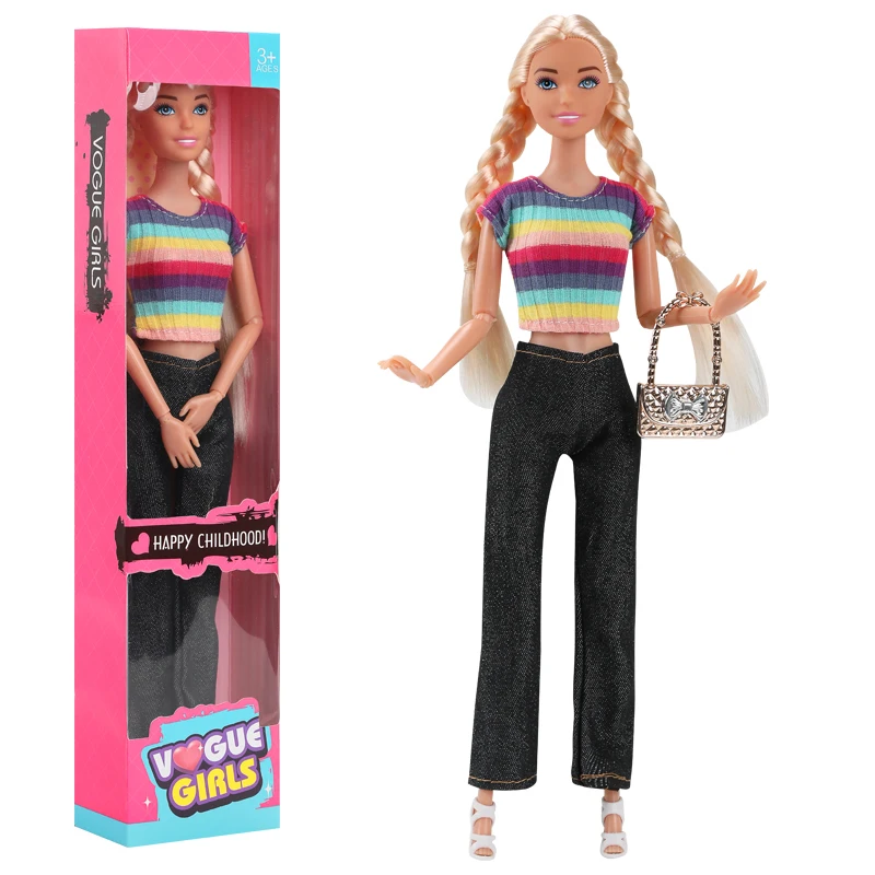 Sa6e06312f17b476fbbd7b01bc4de1c1dd.webp 30cm Barbies Fashionable And Trendy Cross Dressing Girls Doll Toy  1/6 Barbis  Full Set With Clothes for Education Birthday Gift - Image 22